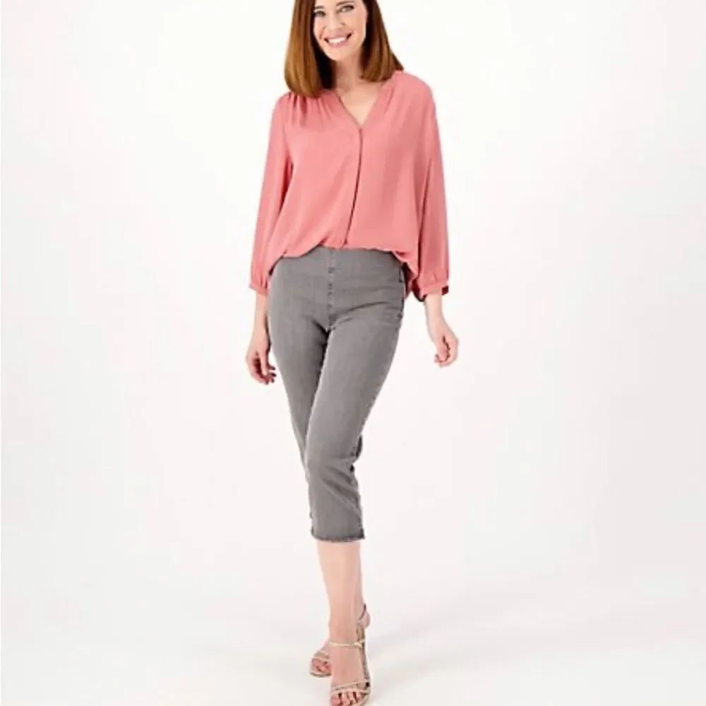 NYDJ Spanspring Pull-On Dakota Capri Jeans- Palmas Size Small